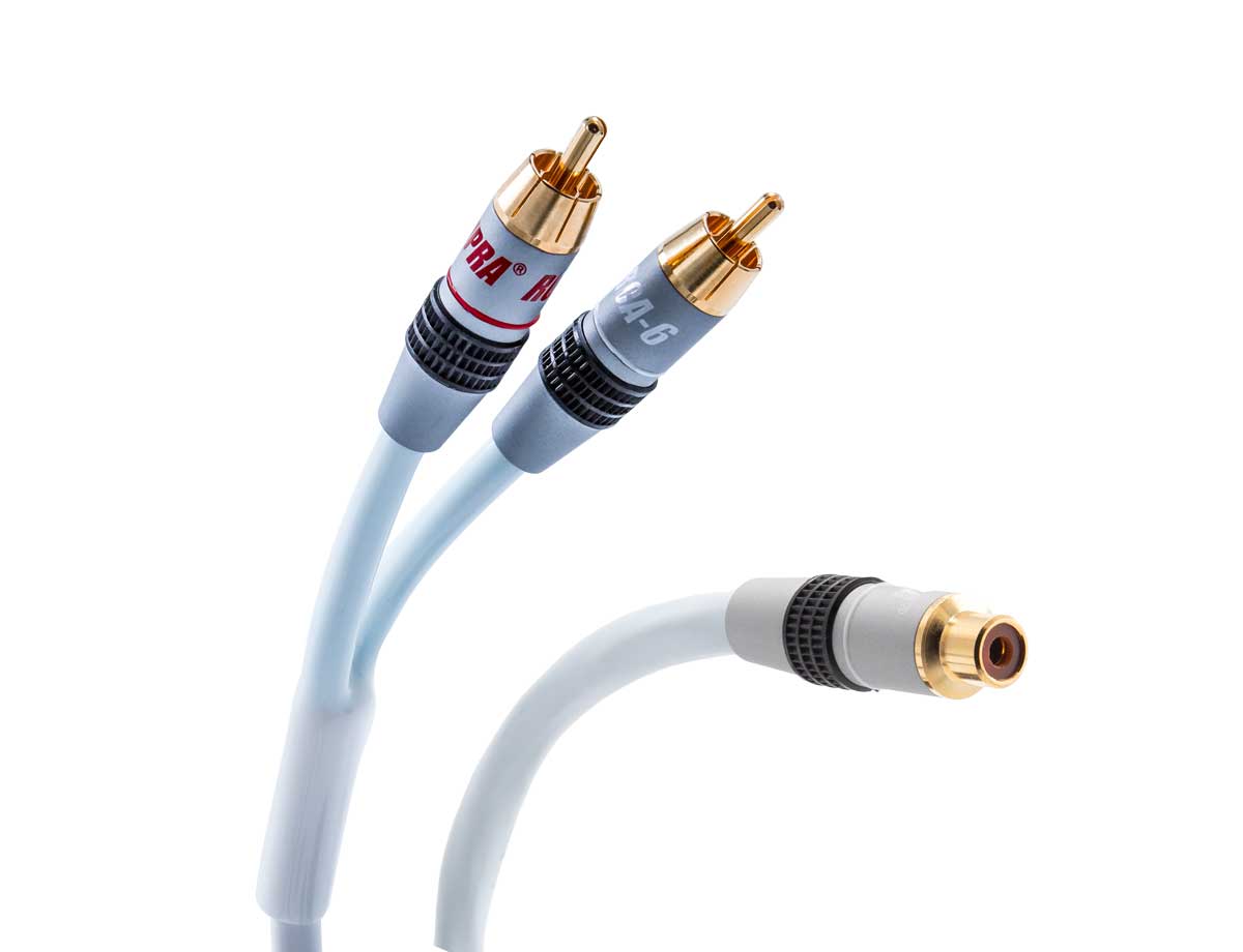 SUPRA Y-LINK 1RCA-2RCA F-M BLUE 25CM