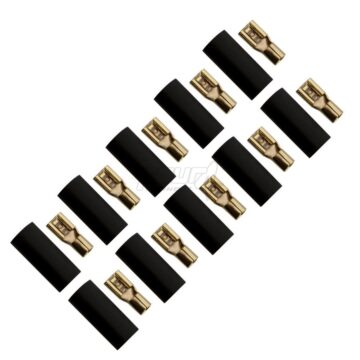 FOUR Connect 4-690736 flat connector 6.0mm², width 4.8mm, black, 10pcs