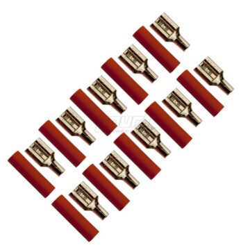 FOUR Connect 4-690745 flat connector 2.5mm², width 6.3mm, red, 10pcs