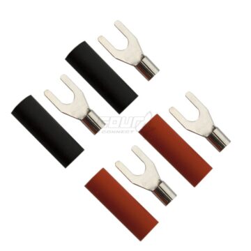 FOUR Connect 4-690814 M4 fork connector 2,5 mm², 2xRed and 2xBlack