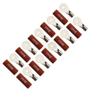 FOUR Connect 4-690931 M4 ring terminal 10mm², 10x red