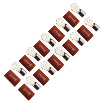 FOUR Connect 4-690932 M4 ring terminal 20mm², 10x red
