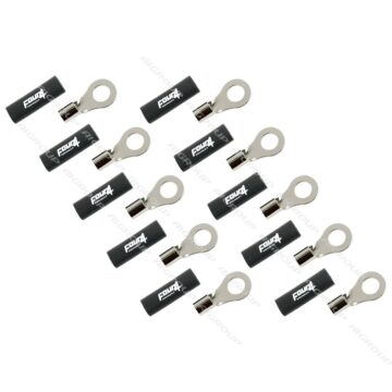 FOUR Connect 4-690961 M8 ring terminal 10mm², 10x black