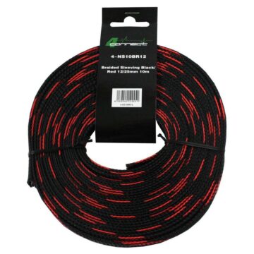 FOUR Connect 4-NS10BR12 nylonsock red/black 12/25mm 10m