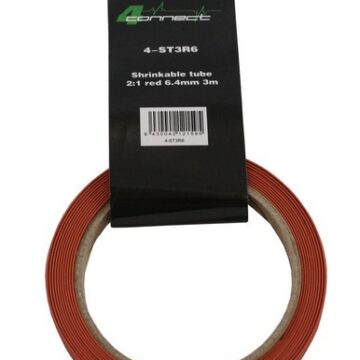 FOUR Connect 4-ST3R6 shrink tube,  2:1 Red 6.4mm 3m