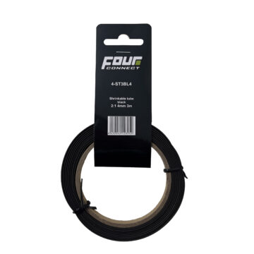 FOUR Connect 4-ST3BL4 Shrink Tube, 2:1 Black 4mm 3m