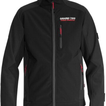 Ground Zero musta softshell takki S