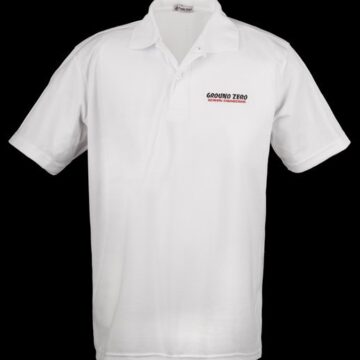 Ground Zero Valkoinen poolopaita GZ logolla S