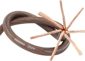 Ground Zero virtakaapeli10mm2 SOFT 50m tum.ruskea
