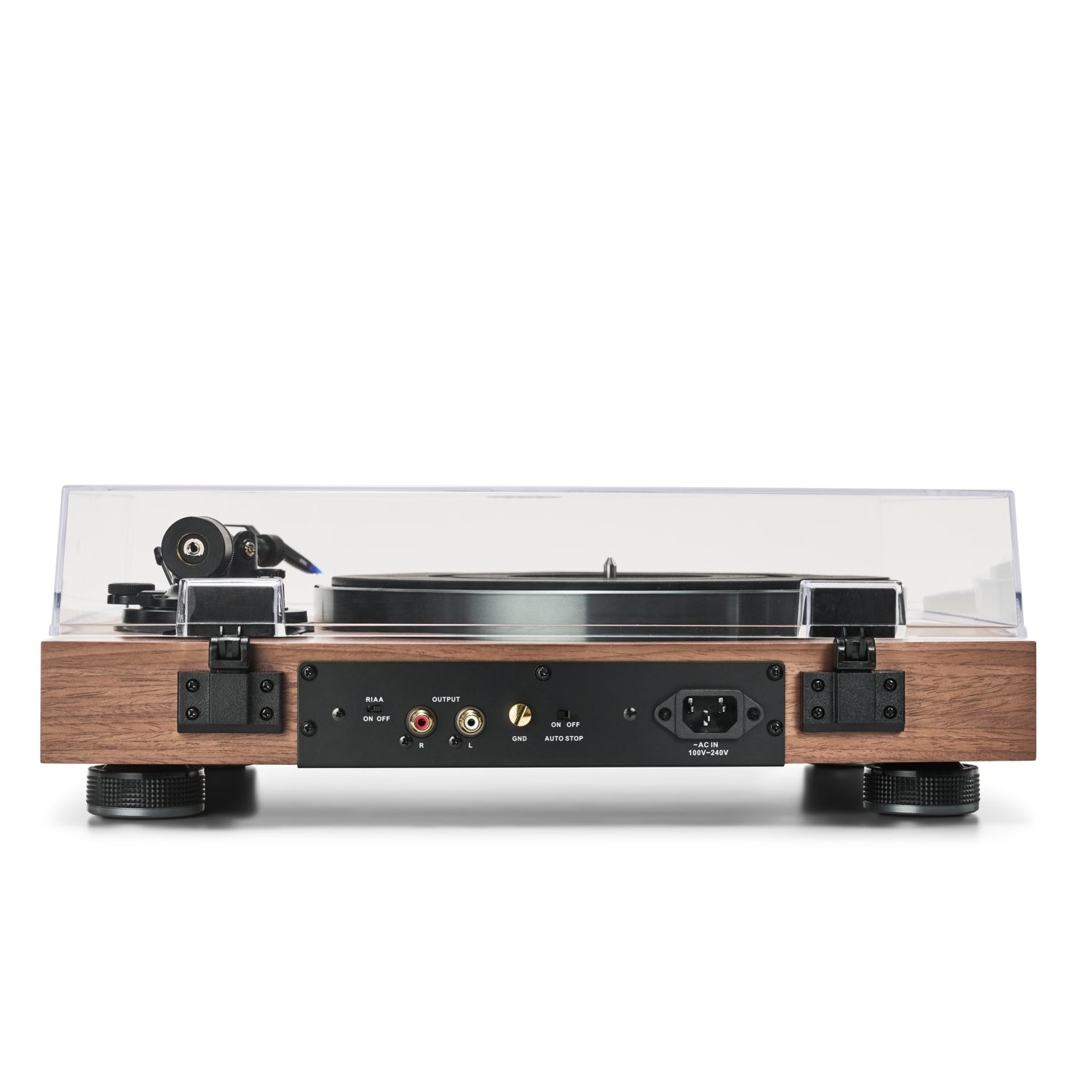 ARGONAURORA-WALNUT-3 Argon Audio AURORA vinilo grotuvas – Ruda (medžio)