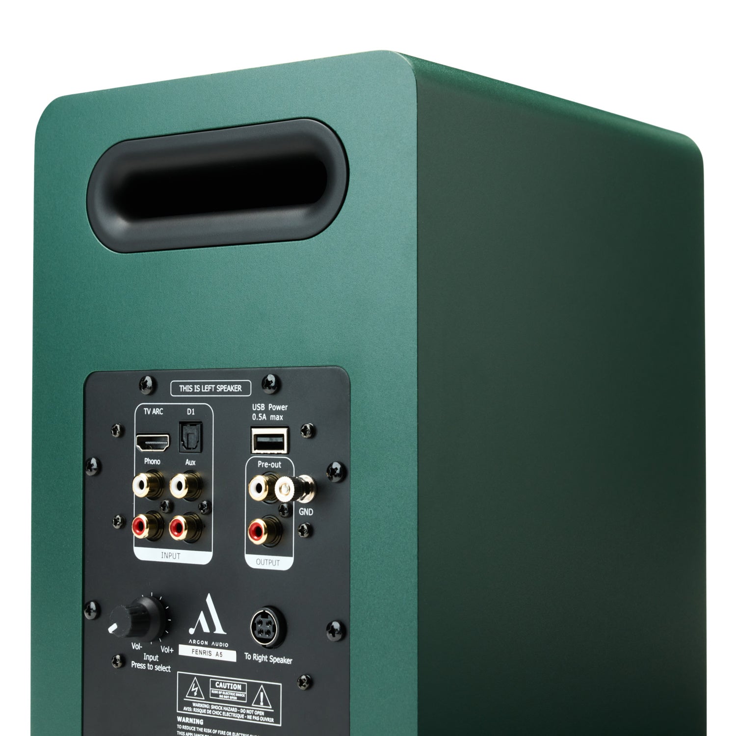 ARGONFENRISA5-PINEGREEN-4 Argon Audio Fenris A5 aktyvios kolonėlės (pora) – Žalia