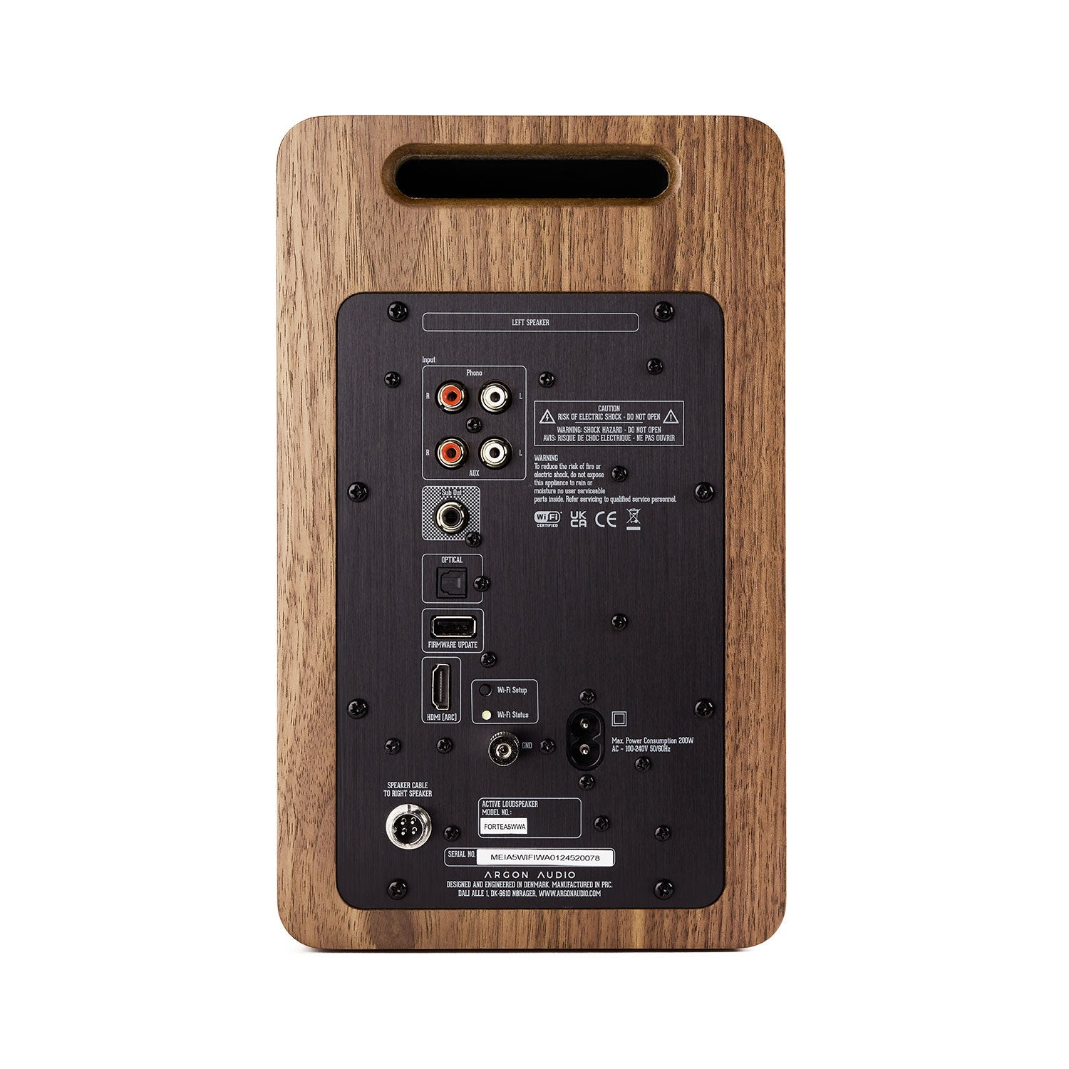 ARGONFORTEA5WIFI-WALNUT-3 ARGON AUDIO FORTE A5 wifi WALNUT