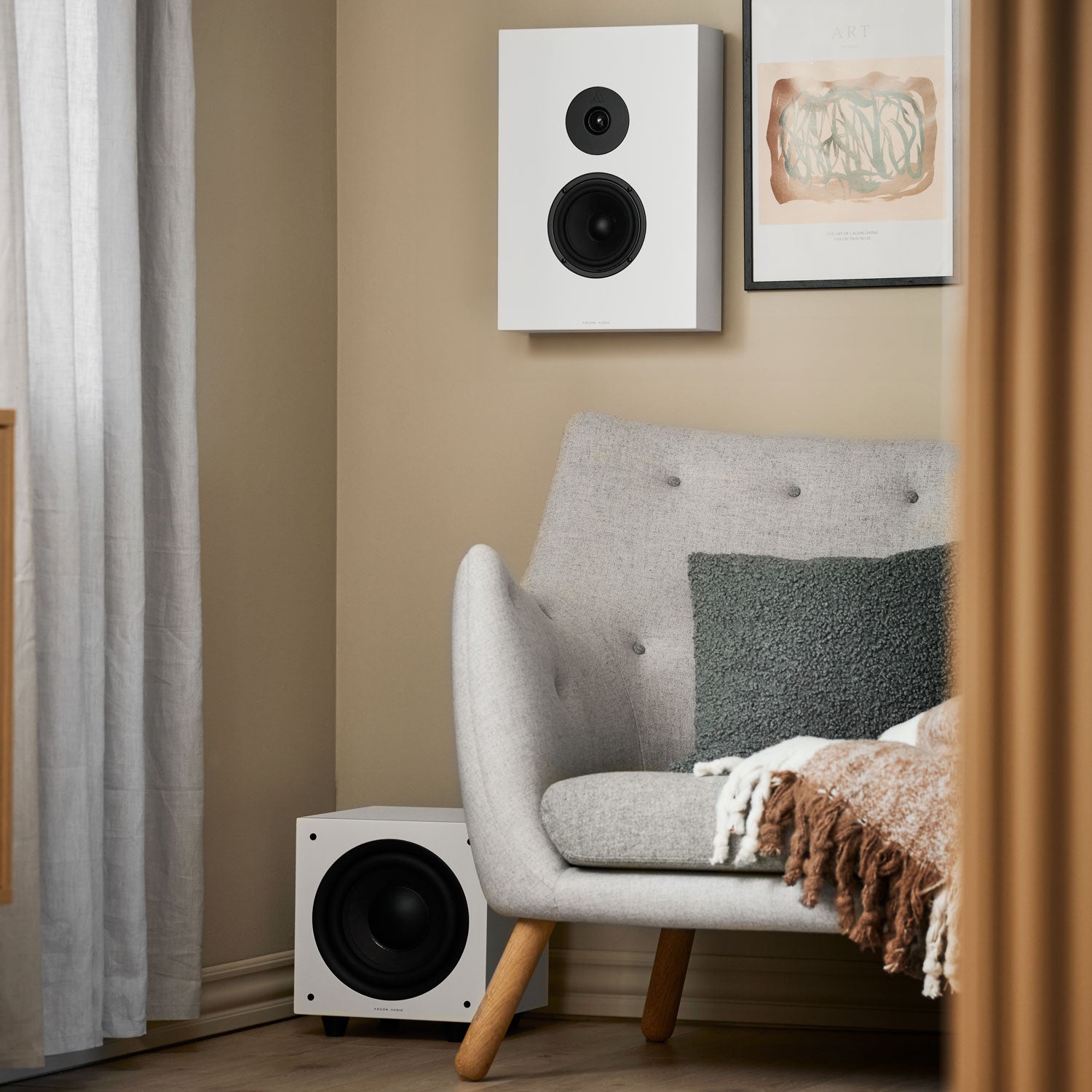ARGONFORUS5WALL-WHITE-3 ARGON AUDIO Forus 5 WALL WHITE