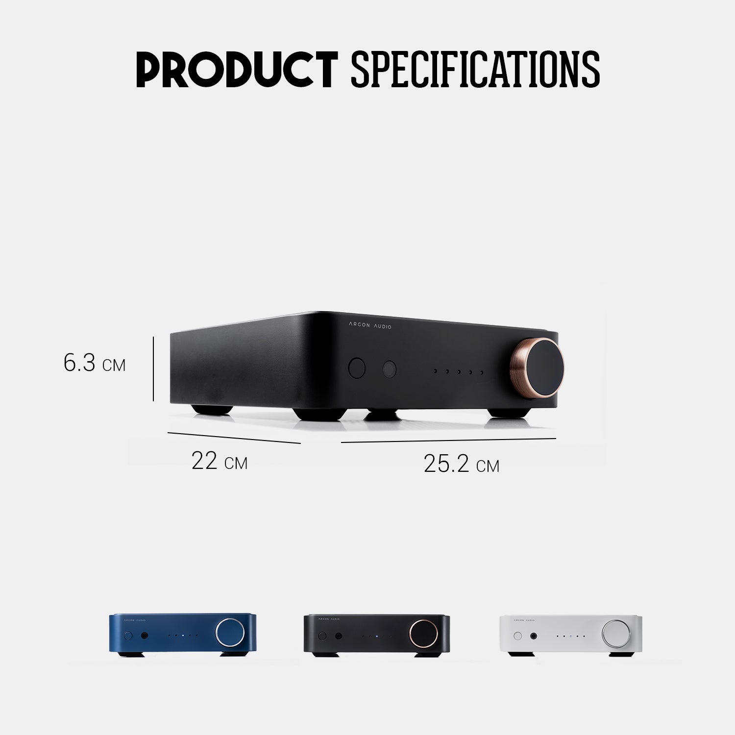 ARGONSA2-BLUE-6 Argon Audio SA2 stereo srautinio transliavimo stiprintuvas – Mėlyna