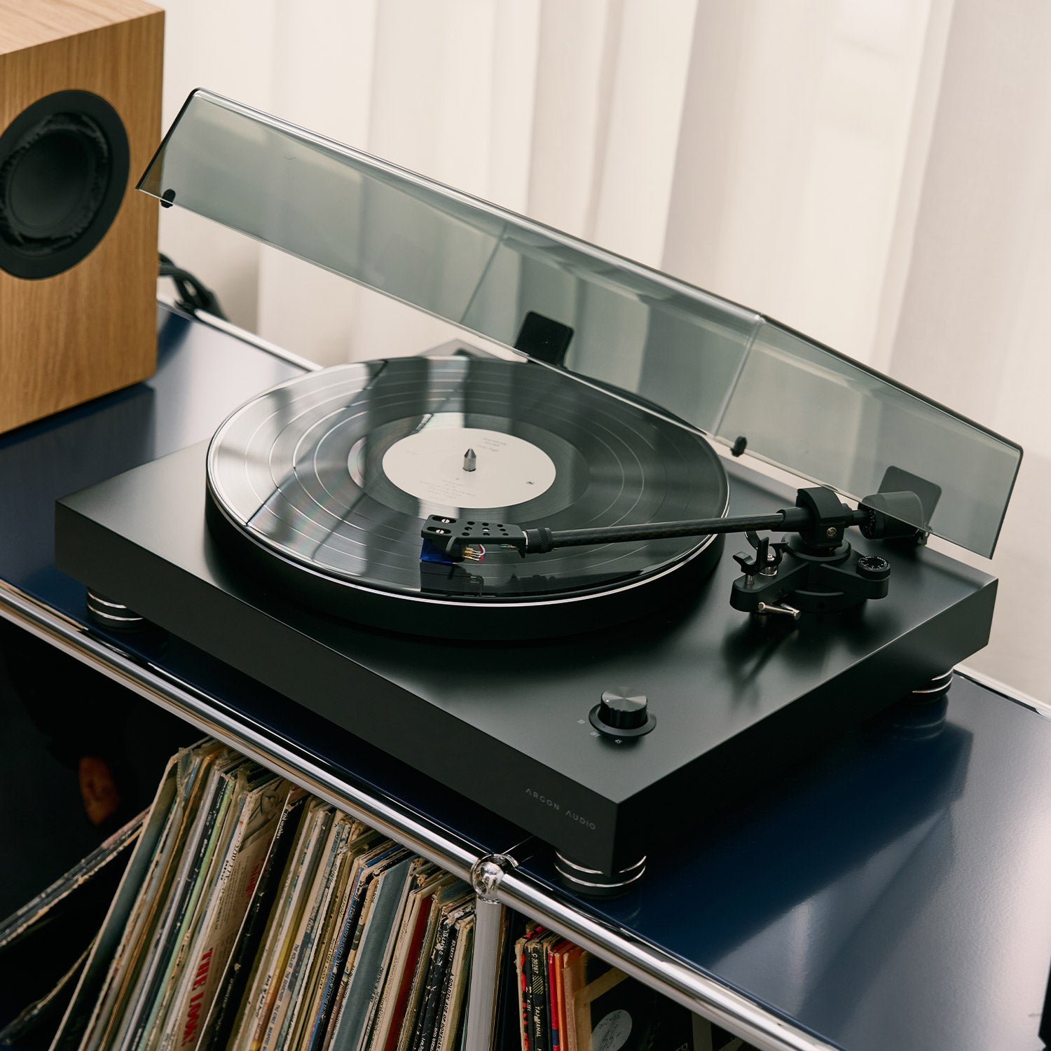 ARGONTT4MK2-BLACK-10 Argon Audio TT-4 MK2 vinilo plokštelių grotuvas – Juoda