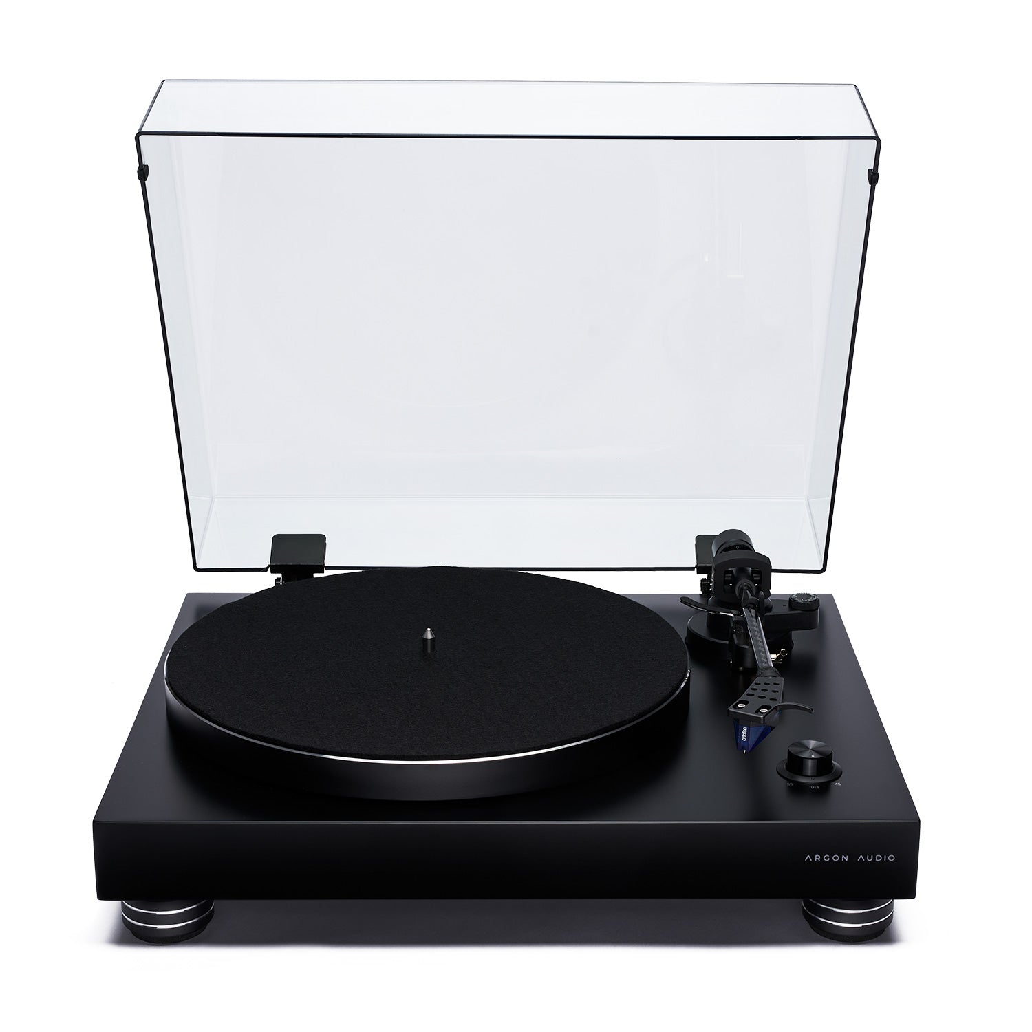 ARGONTT4MK2-BLACK-3 Argon Audio TT-4 MK2 vinilo plokštelių grotuvas – Juoda