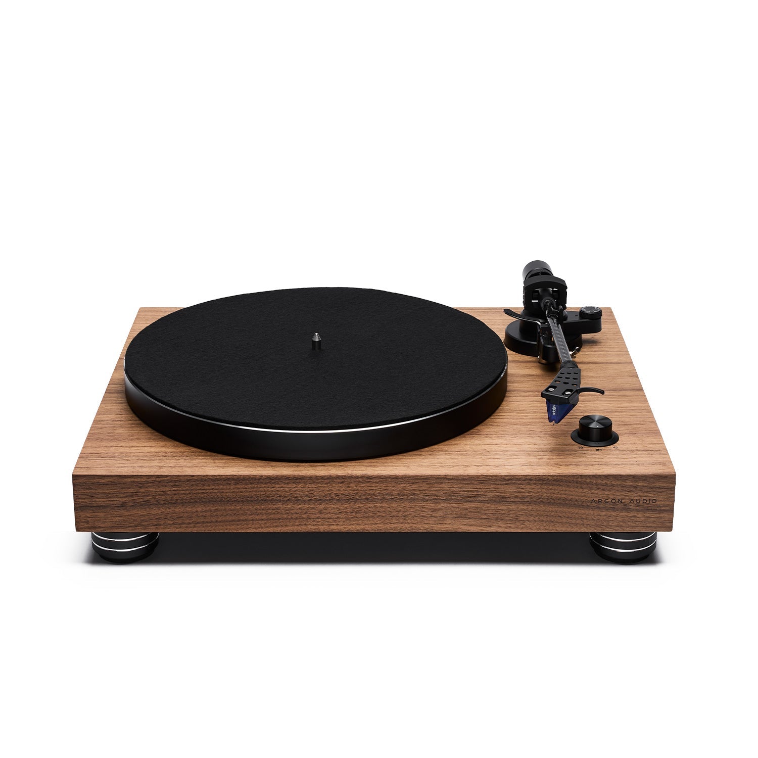 ARGONTT4MK2-WALNUT-4 Argon Audio TT-4 MK2 vinilo plokštelių grotuvas – Ruda (medžio)