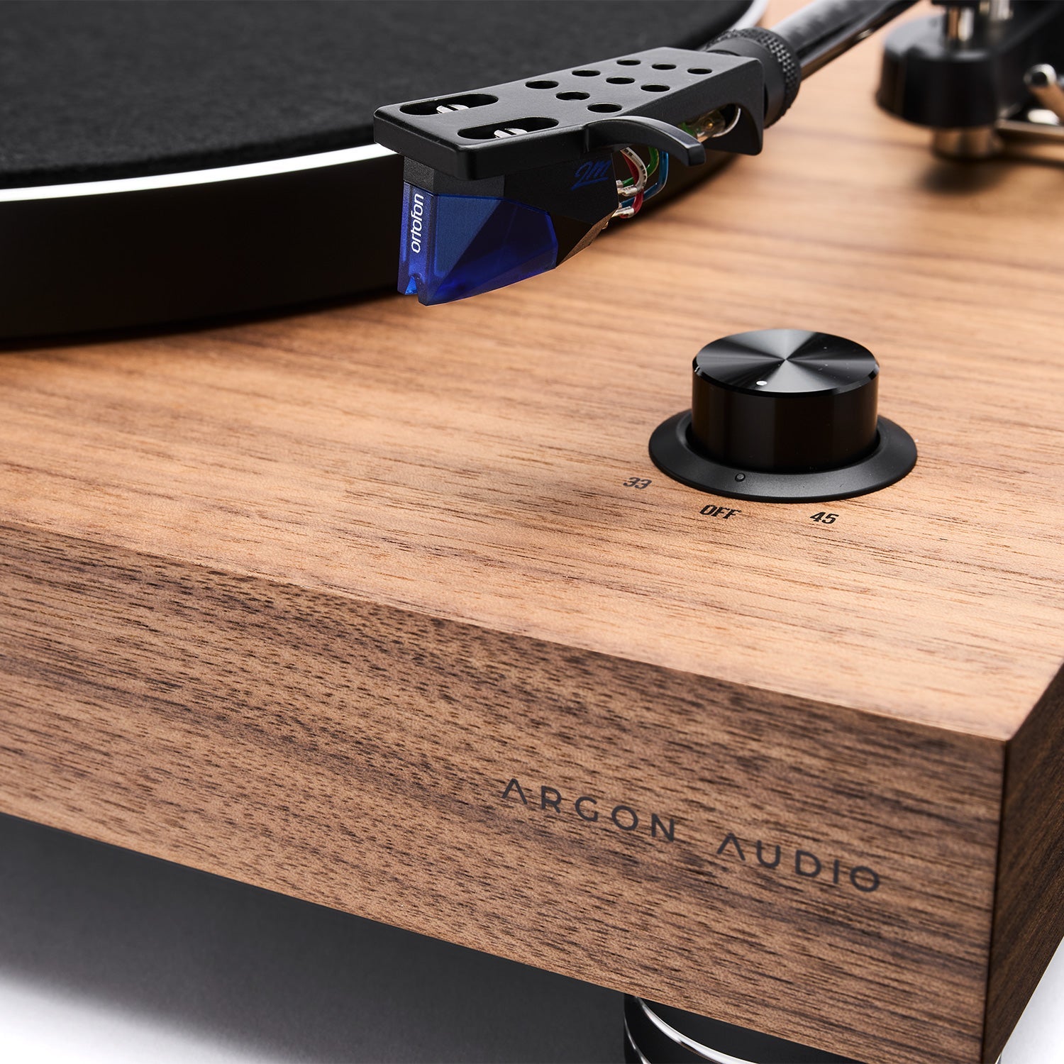 ARGONTT4MK2-WALNUT-8 Argon Audio TT-4 MK2 vinilo plokštelių grotuvas – Ruda (medžio)