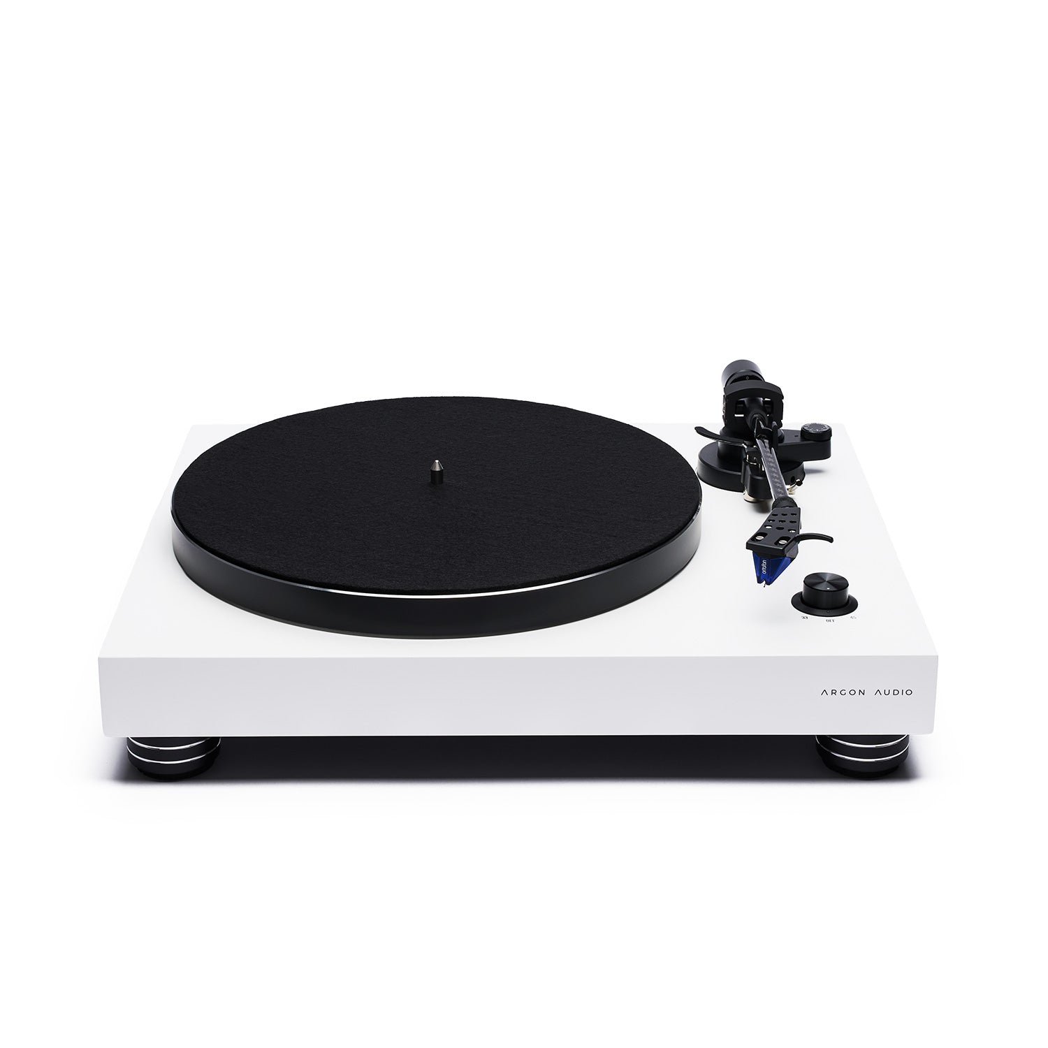 ARGONTT4MK2-WHITE-4 Argon Audio TT-4 MK2 vinilo plokštelių grotuvas – Balta