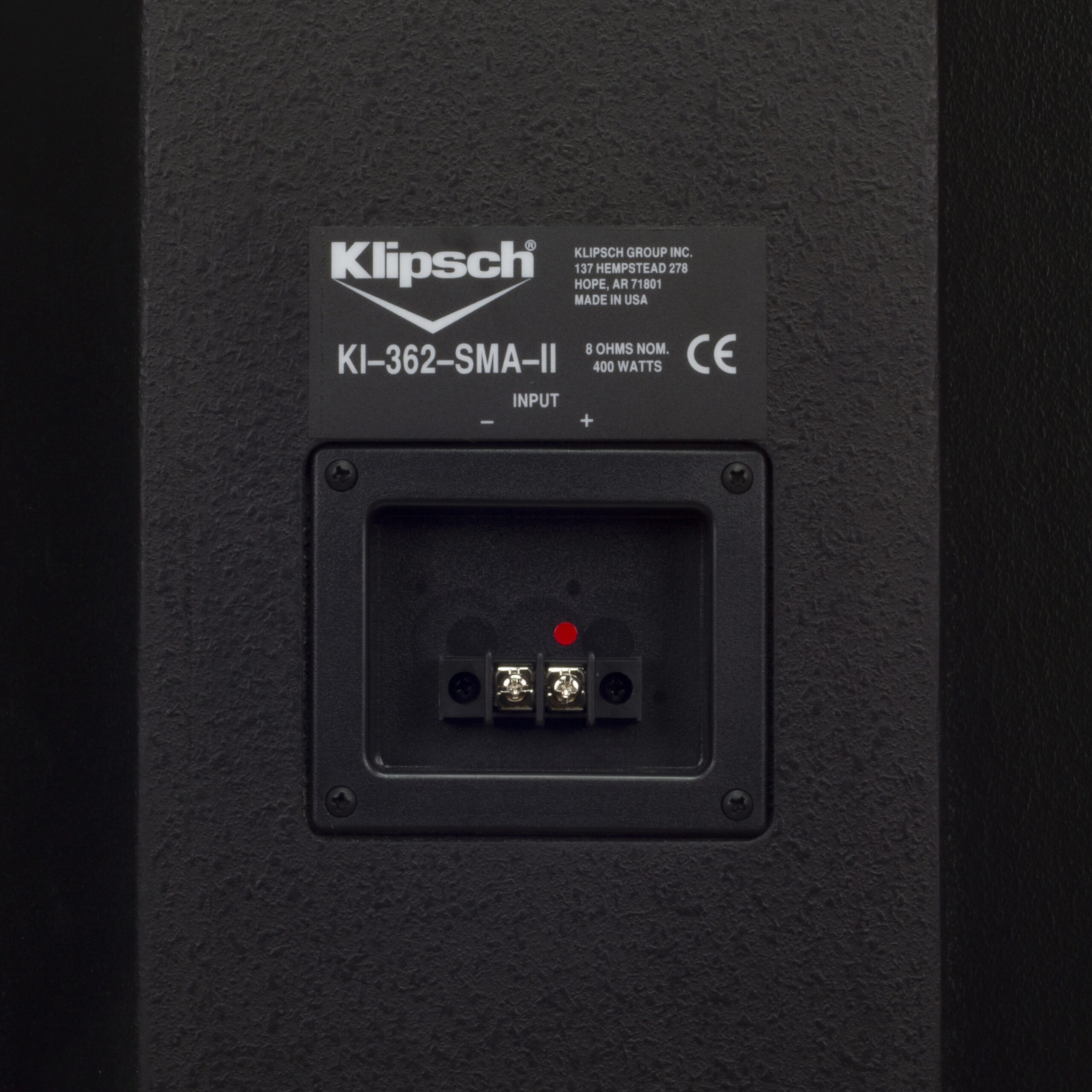 KLIPSCHKI362BSMAIITRAPEZOIDALLOUDSPEAKER-BLACK-6 Klipsch KI-362-B-SMA-II Trapezoidal Loudspeaker - Black