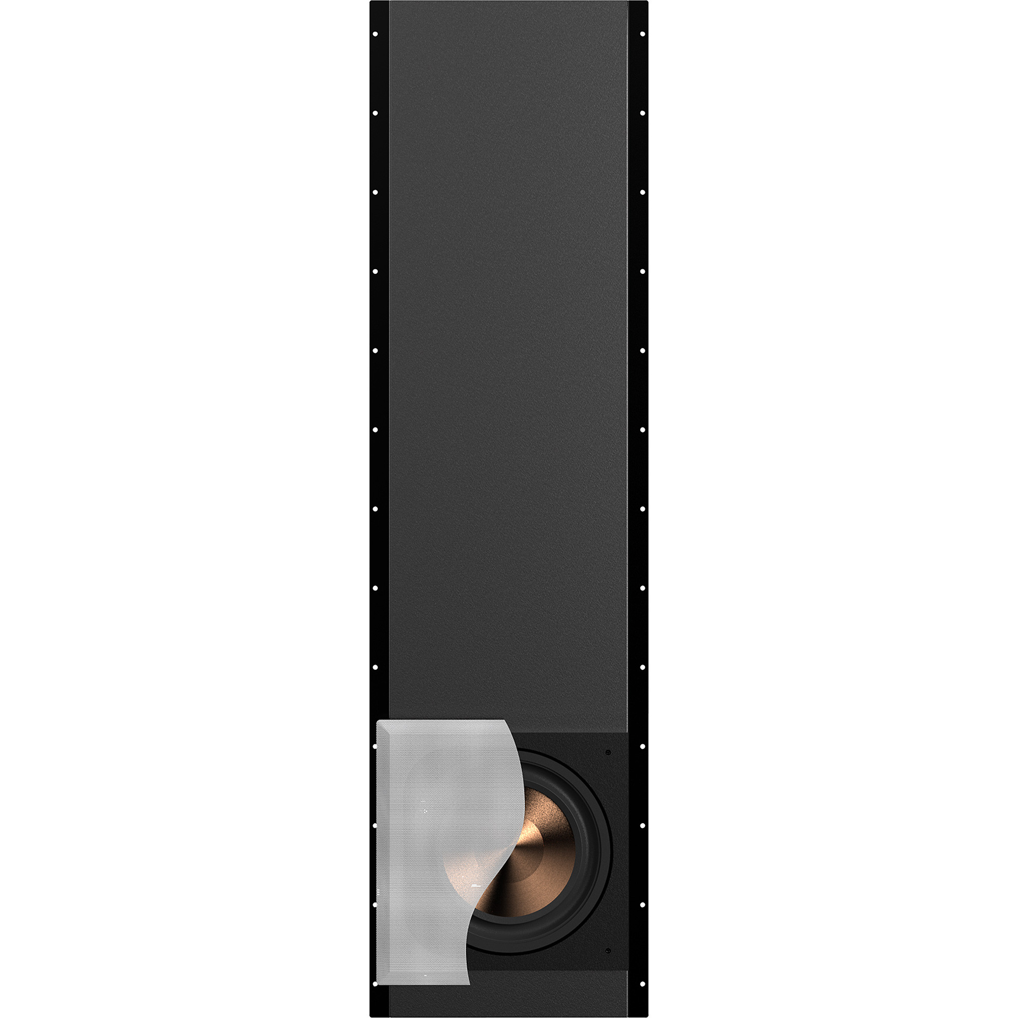 KLIPSCHPRO1200SWINWALLSUBWOOFER-BLACKPOLYMERVENEERWITHWHITEPAINTABLEGRILLE-4 KLIPSCH PRO-1200SW