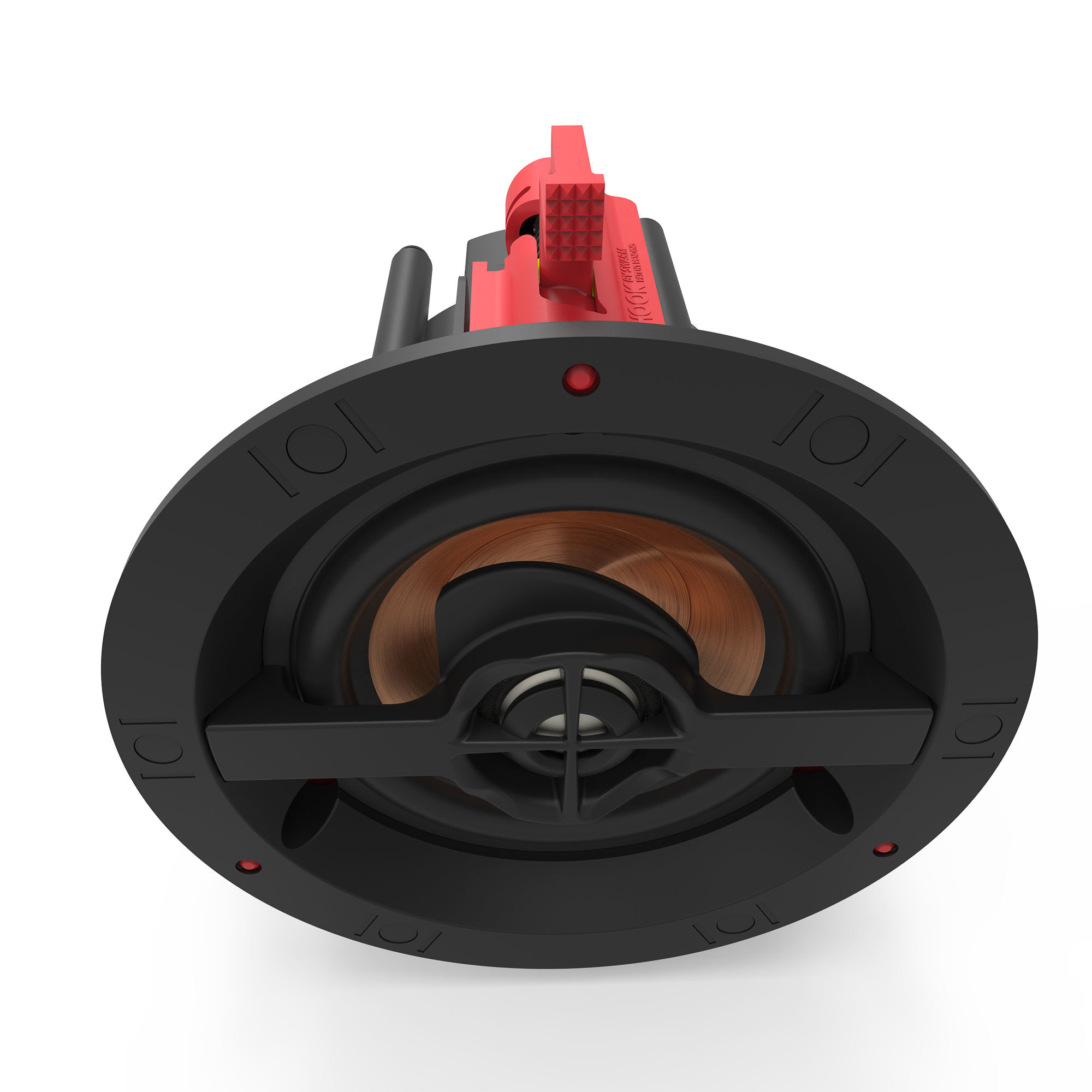 KLIPSCHPRO14RCINCEILINGSPEAKER-BLACKBAFFLEFRAMEWITHWHITEPAINTABLEGRILLE-4 Klipsch PRO-14RC In-Ceiling Speaker - Black Baffle/Frame with White Paintable Grille