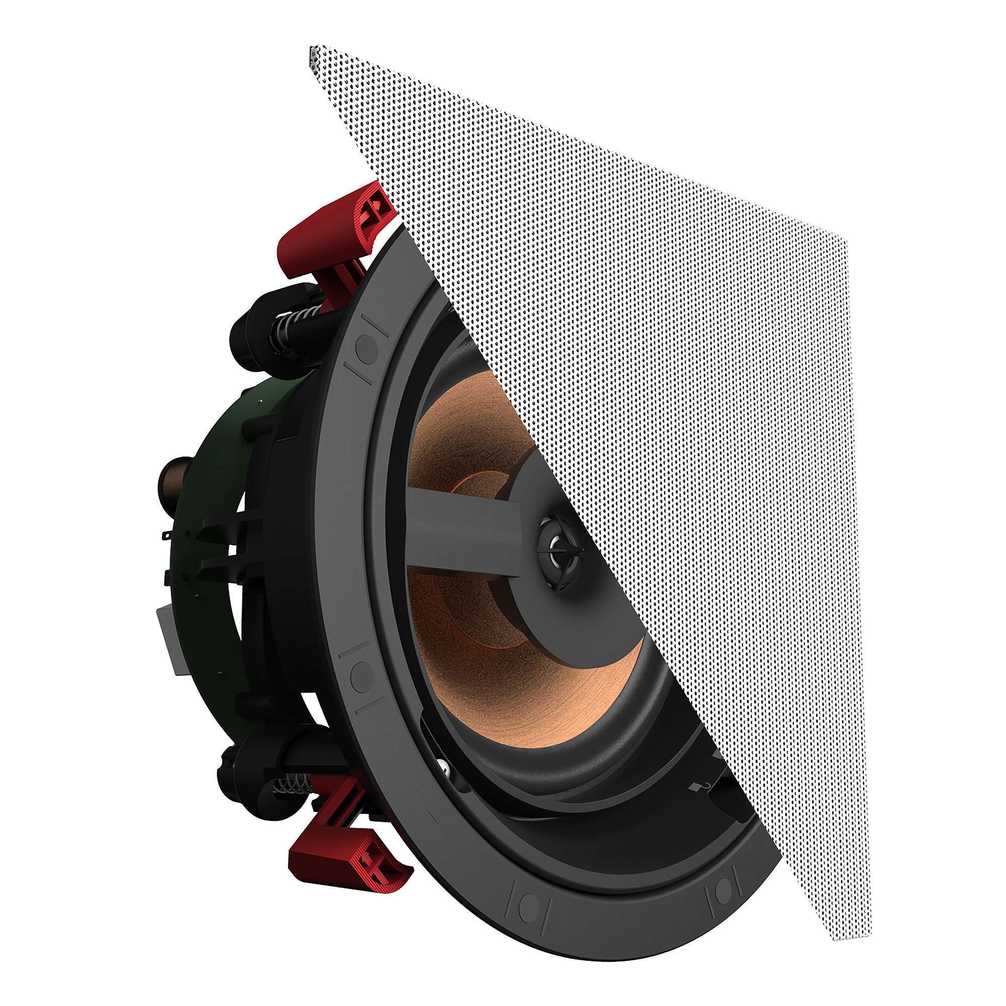 KLIPSCHPRO16RCINCEILINGSPEAKER-BLACKBAFFLEFRAMEWITHWHITEPAINTABLEGRILLE-3 KLIPSCH PRO-16-RC