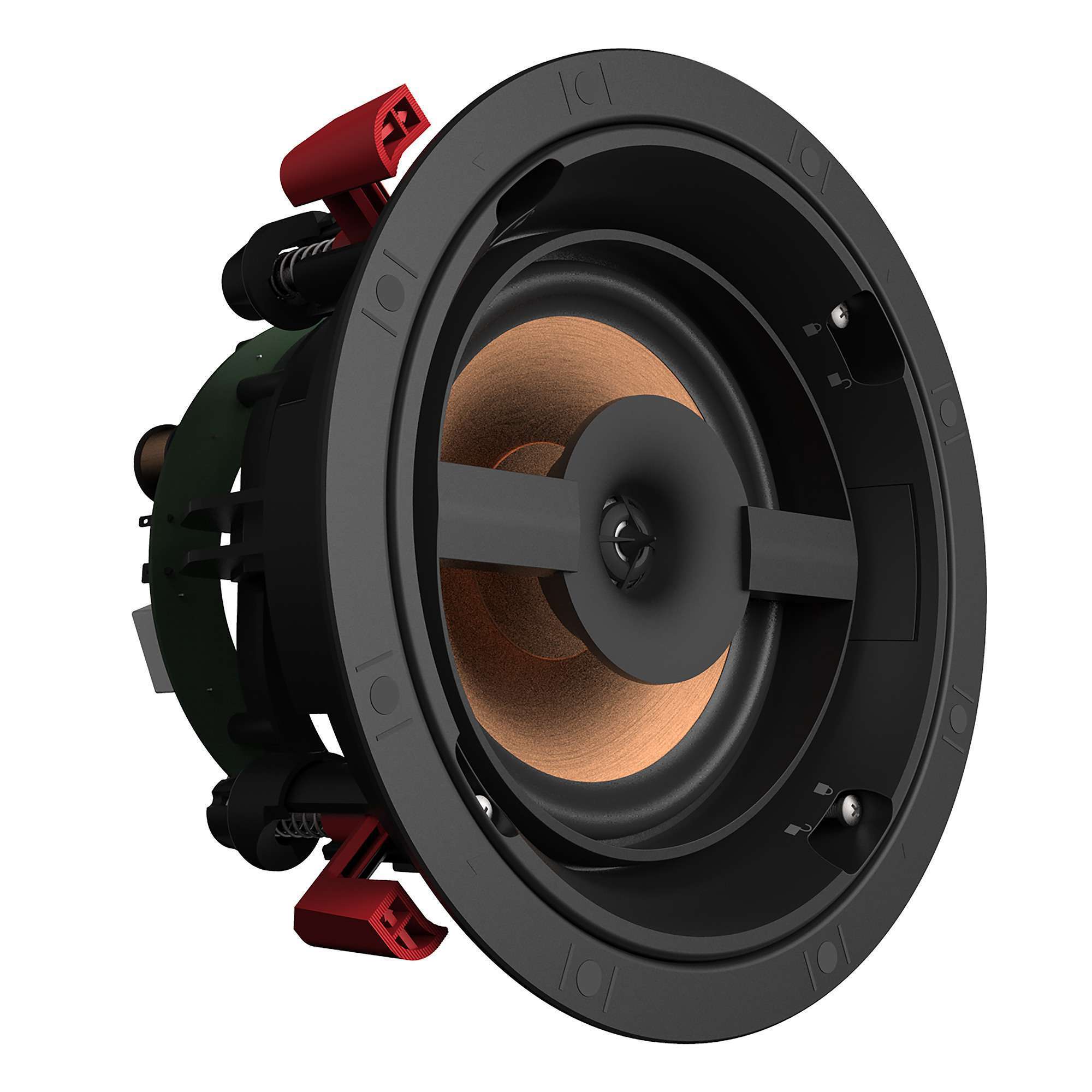 KLIPSCHPRO16RCINCEILINGSPEAKER-BLACKBAFFLEFRAMEWITHWHITEPAINTABLEGRILLE-5 KLIPSCH PRO-16-RC