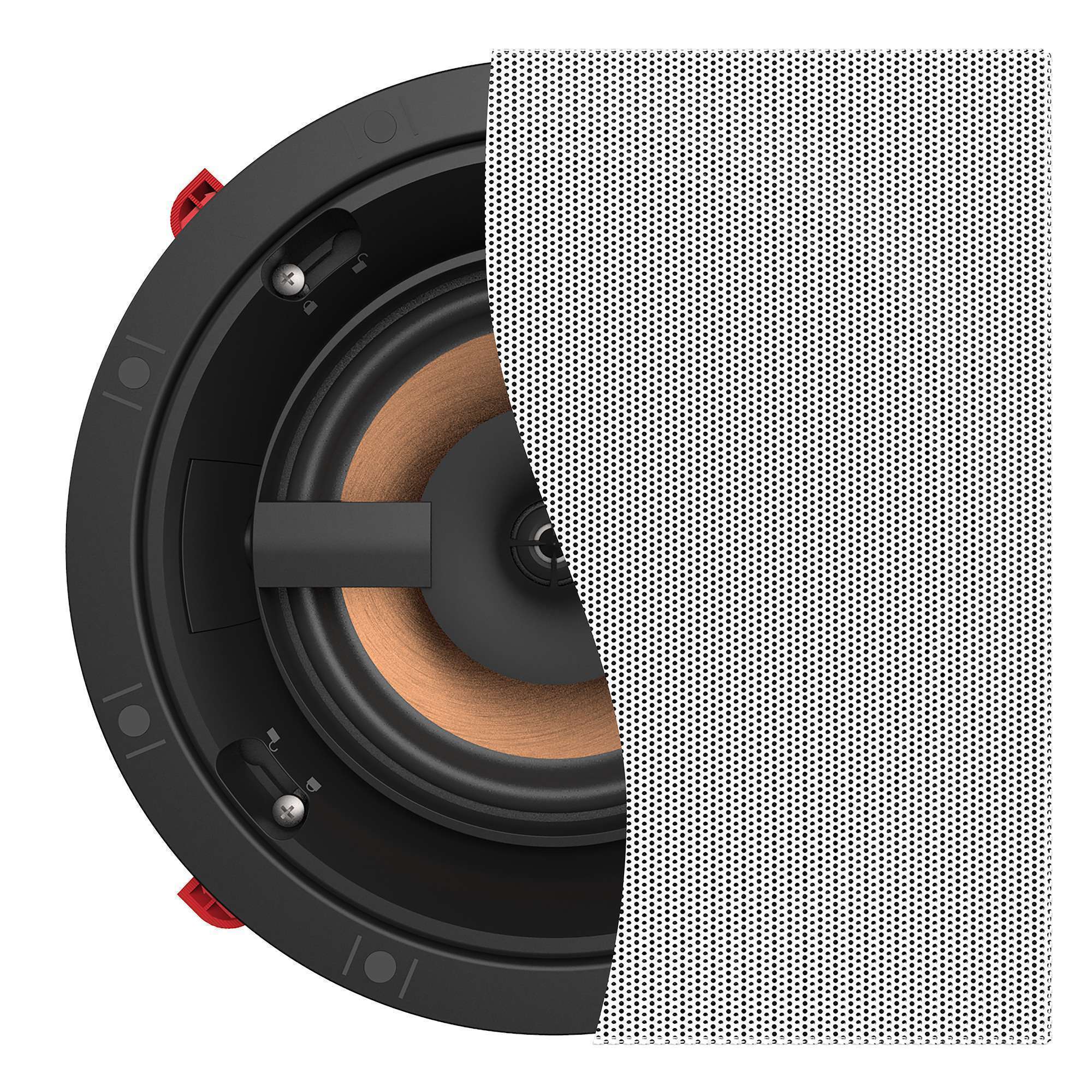KLIPSCHPRO16RCINCEILINGSPEAKER-BLACKBAFFLEFRAMEWITHWHITEPAINTABLEGRILLE-6 KLIPSCH PRO-16-RC
