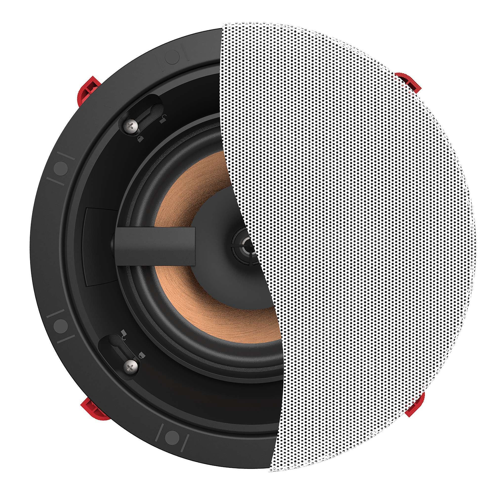 KLIPSCHPRO16RCINCEILINGSPEAKER-BLACKBAFFLEFRAMEWITHWHITEPAINTABLEGRILLE-7 KLIPSCH PRO-16-RC
