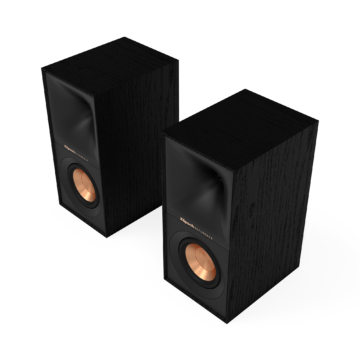 Klipsch R-40M Bookshelf Speakers (Pair) - Black Textured Wood Grain Vinyl