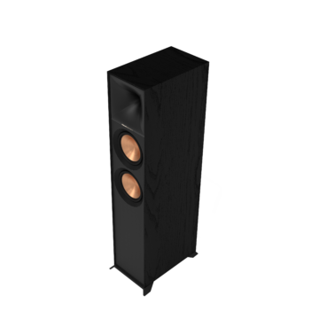 Klipsch R-600F Floorstanding Speaker - Black Textured Wood Grain Vinyl