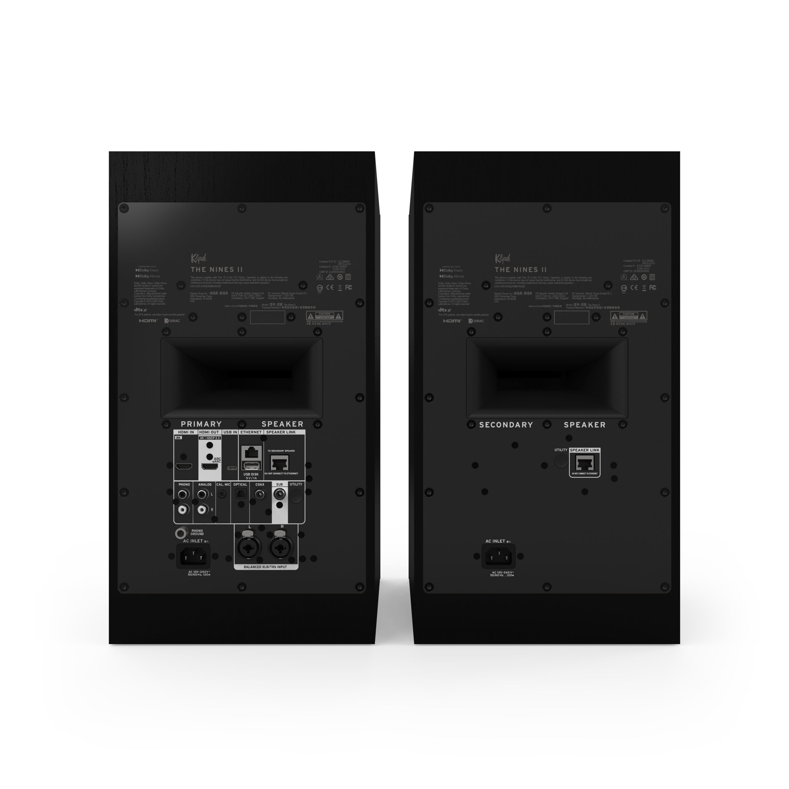 KLIPSCHTHENINESIIWIRELESSBOOKSHELFSPEAKERS-BLACK-3 Klipsch The Nines II Wireless Bookshelf Speakers (Pair) - Black