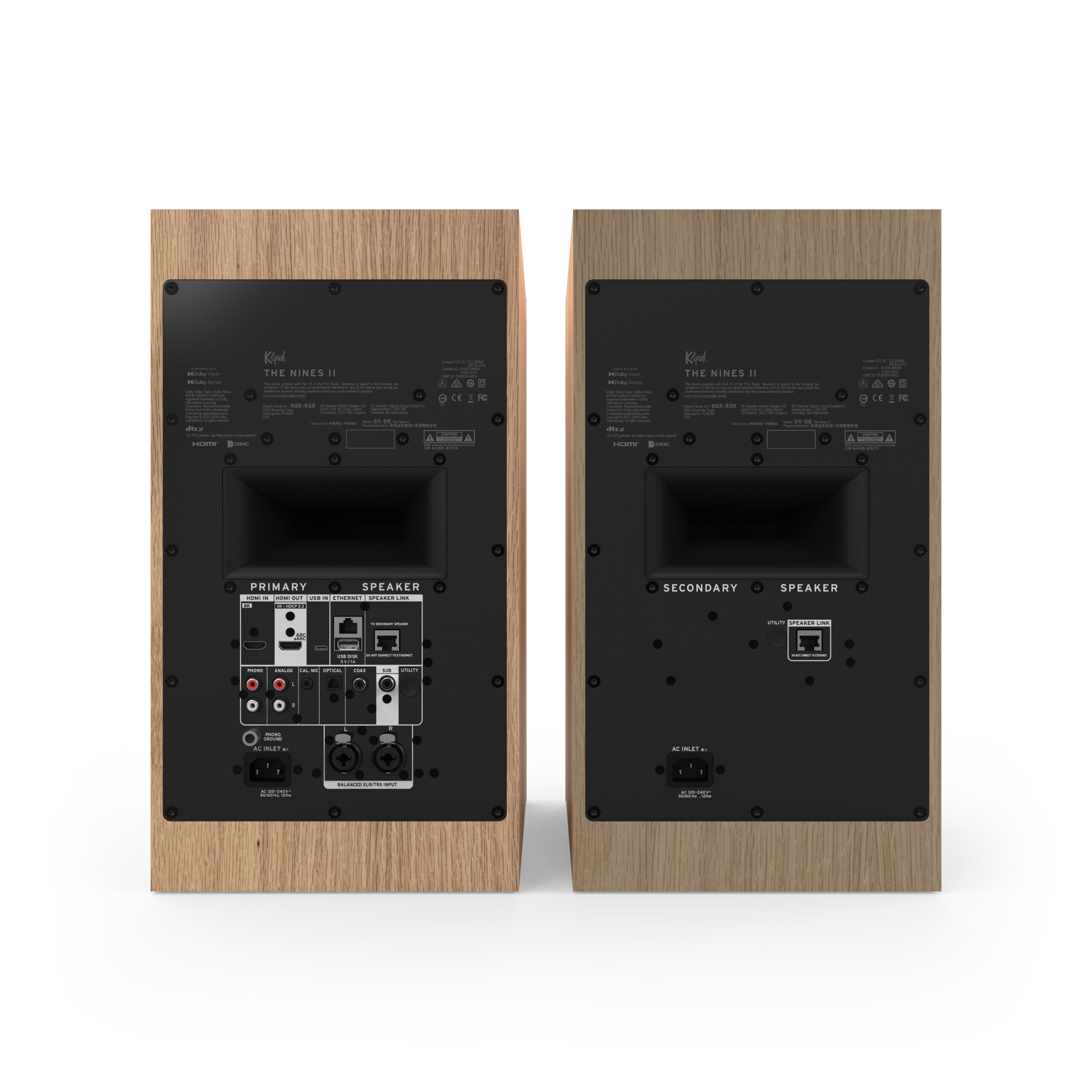 KLIPSCHTHENINESIIWIRELESSBOOKSHELFSPEAKERS-REDOAK-3 Klipsch The Nines II Wireless Bookshelf Speakers (Pair) - Red Oak