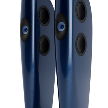 KEF Blade One Meta grindinės kolonėlės (pora) – Frosted Blue/Bronze