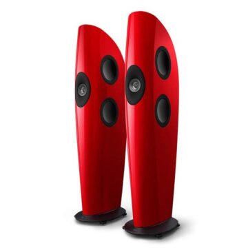 KEF Blade One Meta grindinės kolonėlės (pora) – Racing Red/Grey