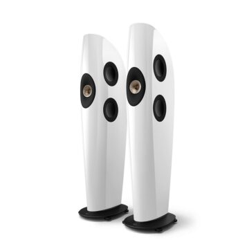 KEF Blade Two Meta grindinės kolonėlės (pora) – Racing Red/Grey