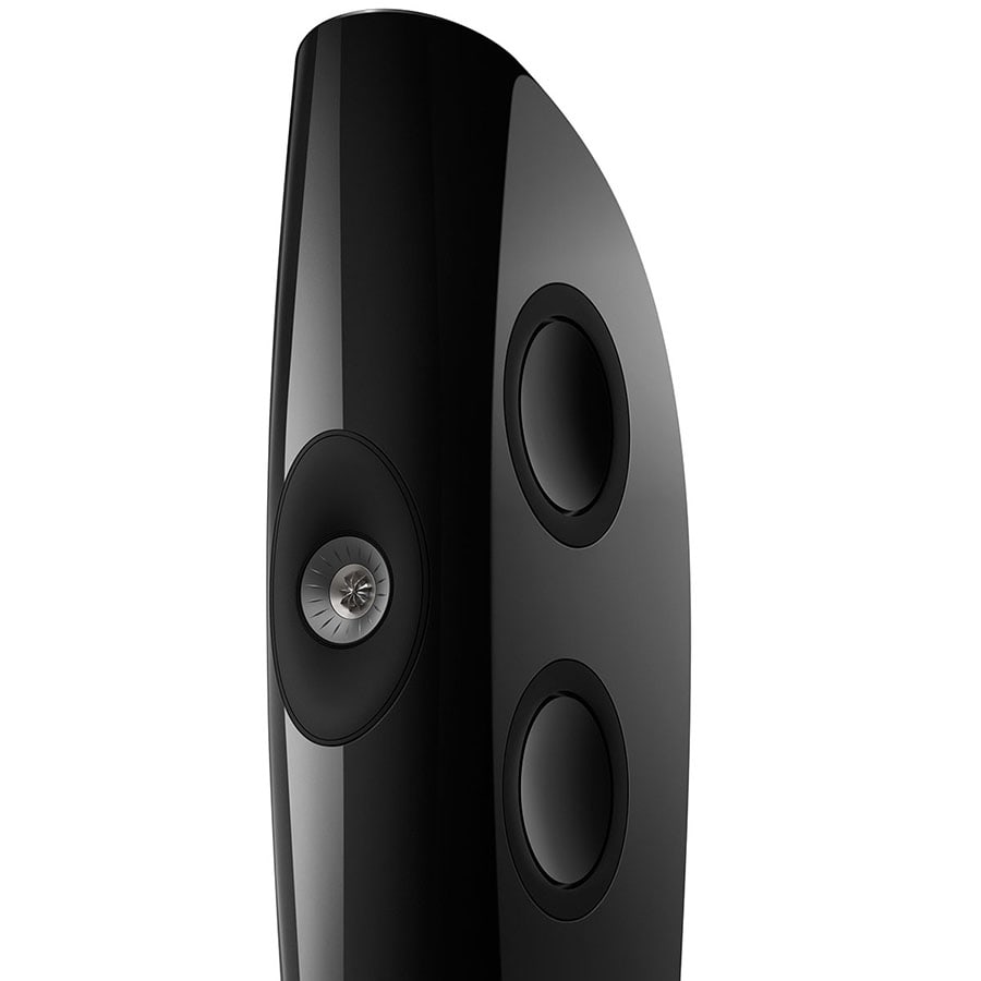 blade_sp4044b_product_uni-q_front-side KEF Blade One Meta grindinės kolonėlės (pora) – Charcoal Grey/Red