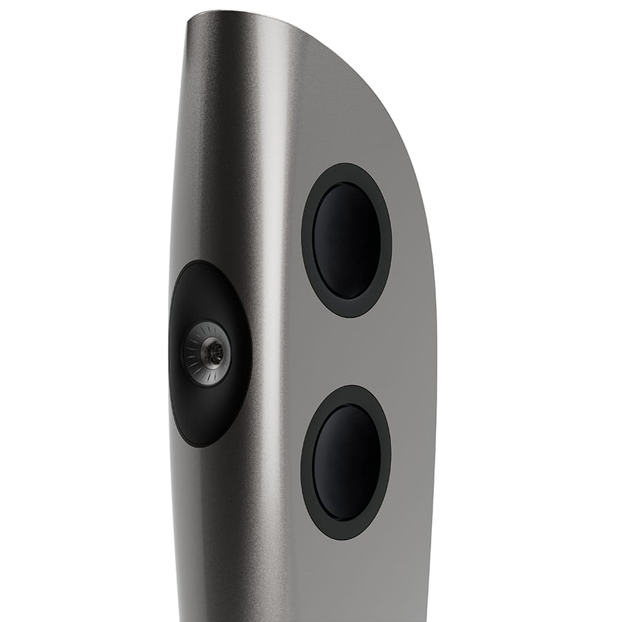 blade_sp4044c1aa_product__left-side_secondary KEF Blade One Meta grindinės kolonėlės (pora) – Charcoal Grey/Red