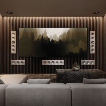 KEF Ci5160RLM-THX įleidžiama į sieną kolonėlė