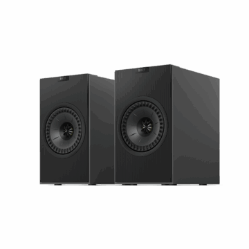 KEF Coda W belaidės lentyninės kolonėlės (pora) – Dark Titanium