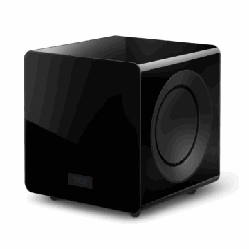 KEF KC92 žemų dažnių garsiakalbis – Gloss Black