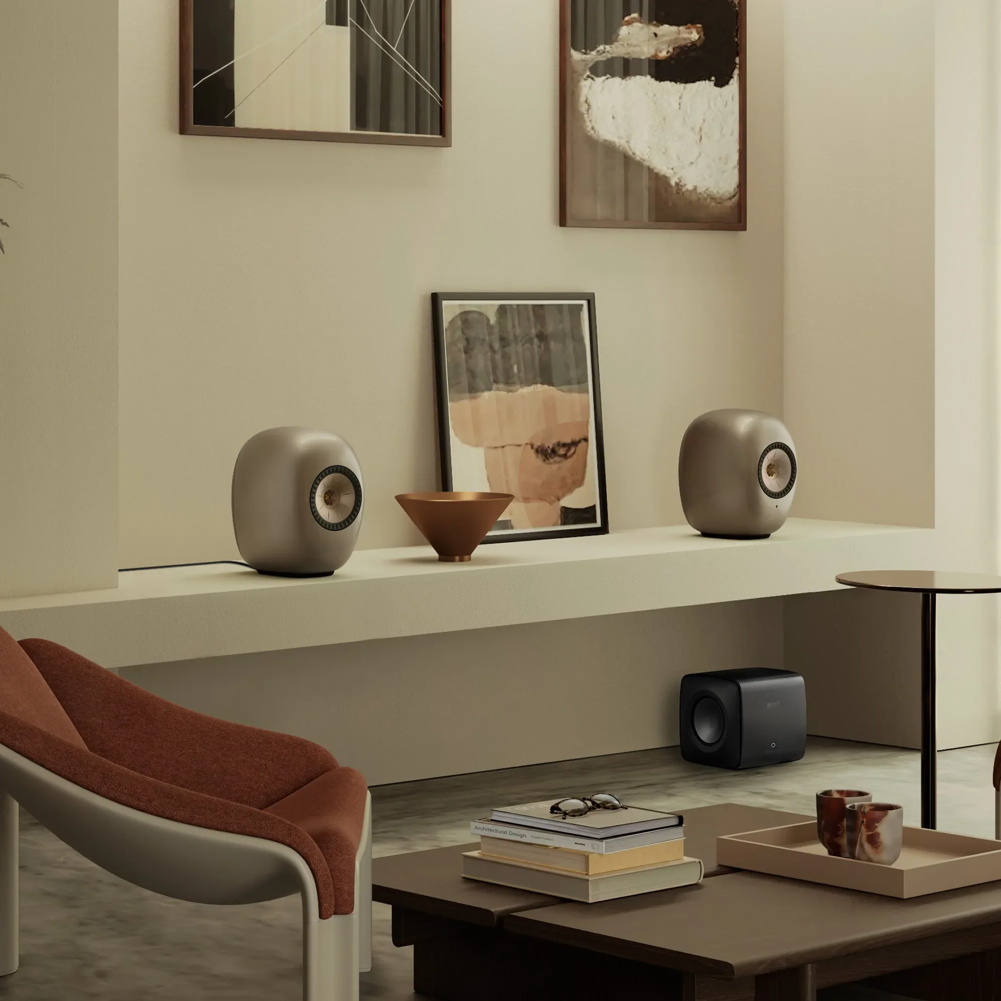 KEF LS LUXE belaidė Hi-Fi garso sistema – Dusk Titanium