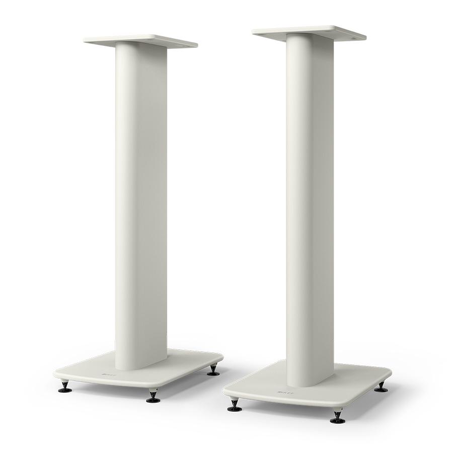 kef-s2-floor-stand-mineral-white-s2-floor-stand_mineral-white_pair_floorstand-disc KEF S2 grindiniai stovai LS50 Meta / LS50 Wireless II kolonėlėms (pora) – Titanium Grey