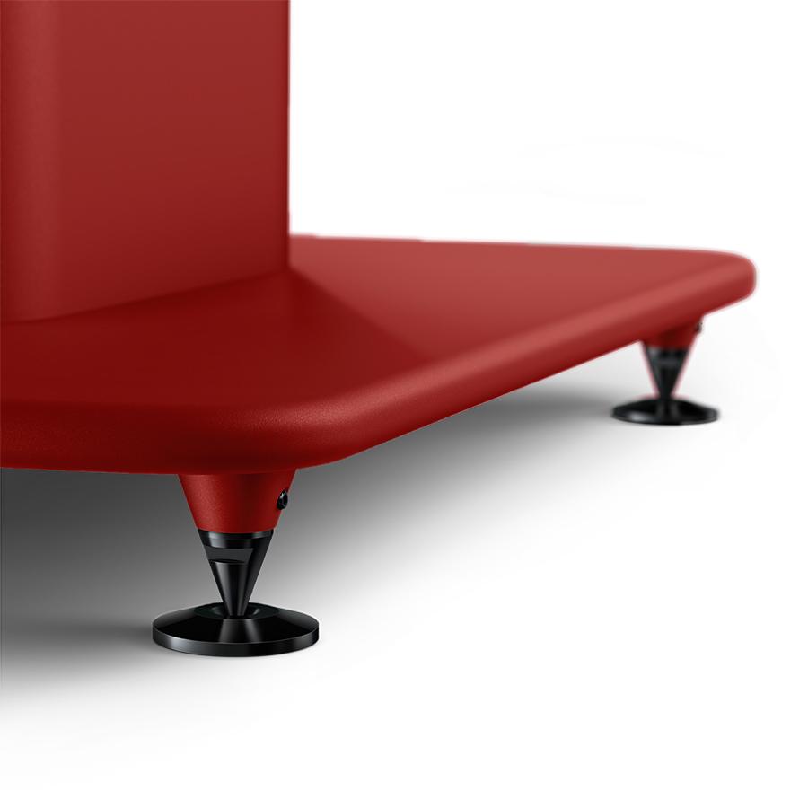 kef-s2-floor-stand-s2-floor-stand_crimson-red-special-edition_details_spike-disc KEF S2 grindiniai stovai LS50 Meta / LS50 Wireless II kolonėlėms (pora) – Titanium Grey