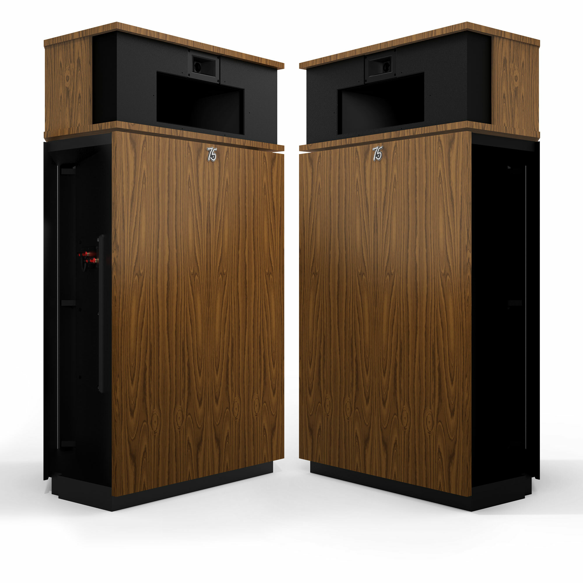 Klipsch Heritage Klipschorn 75th Anniversary SE Floorstanding Speaker - Teak