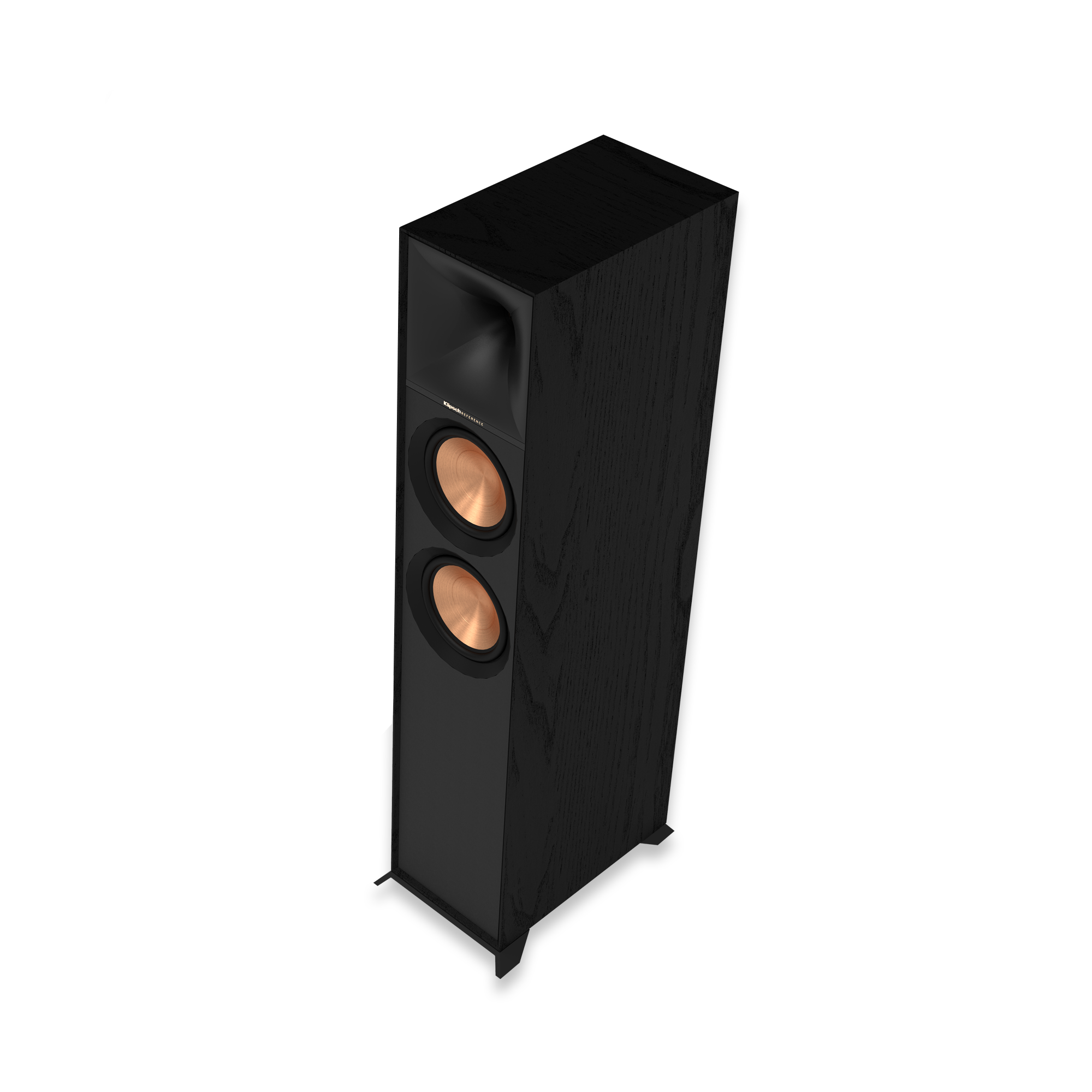 Klipsch R-800F Floorstanding Speaker - Black Textured Wood Grain