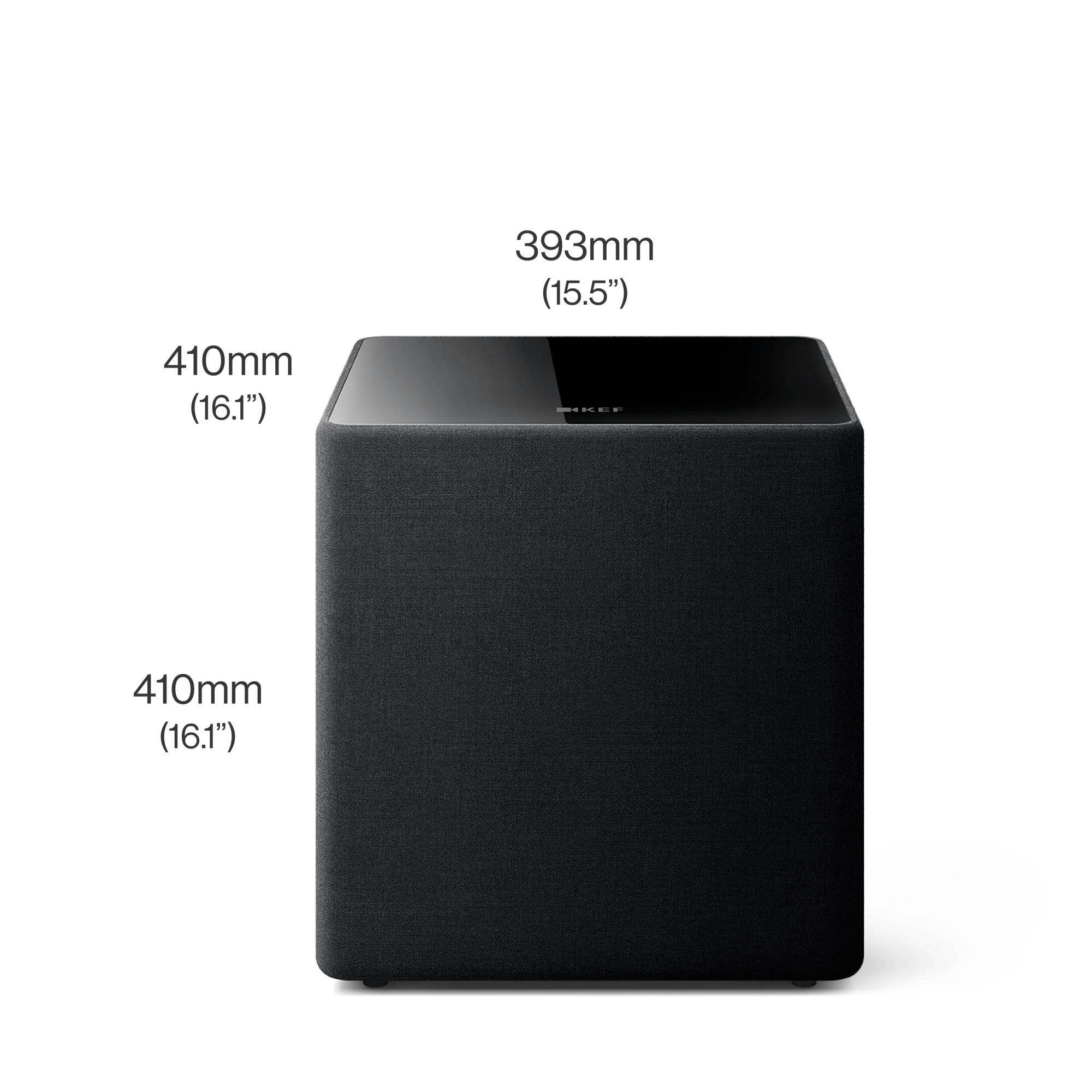 kube-12-mie-subwoofer_sp4075b0_product_measurement_front KEF Kube 12 MIE žemų dažnių garsiakalbis