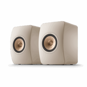 KEF LS50 Meta lentyninės kolonėlės (pora) – Sand Shell