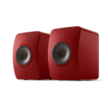KEF LS50 Wireless II belaidės Hi-Fi kolonėlės (pora) – Crimson Red